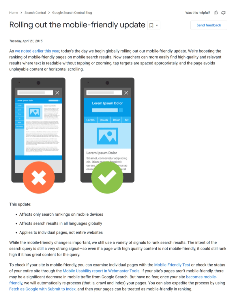 Why is mobile-friendly web design important