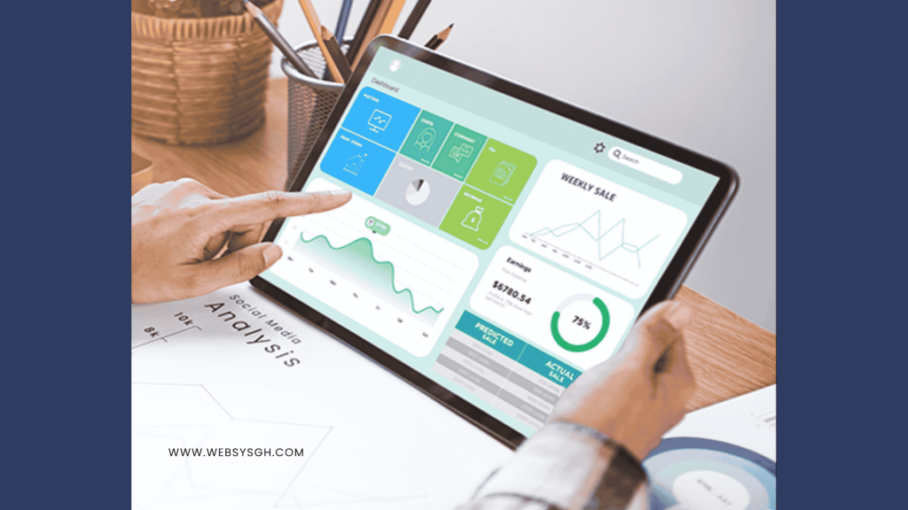 Social media analytics dashboard showing campaign performance for Ghana-based marketing
