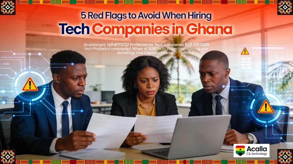 5 Red Flags to Avoid When Hiring Tech Companies in Ghana