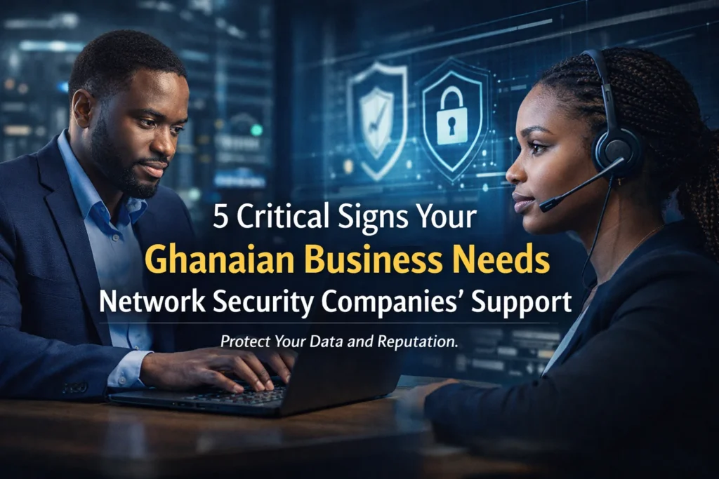 Signs Your Ghanaian Business Needs Network Security Companies' Support