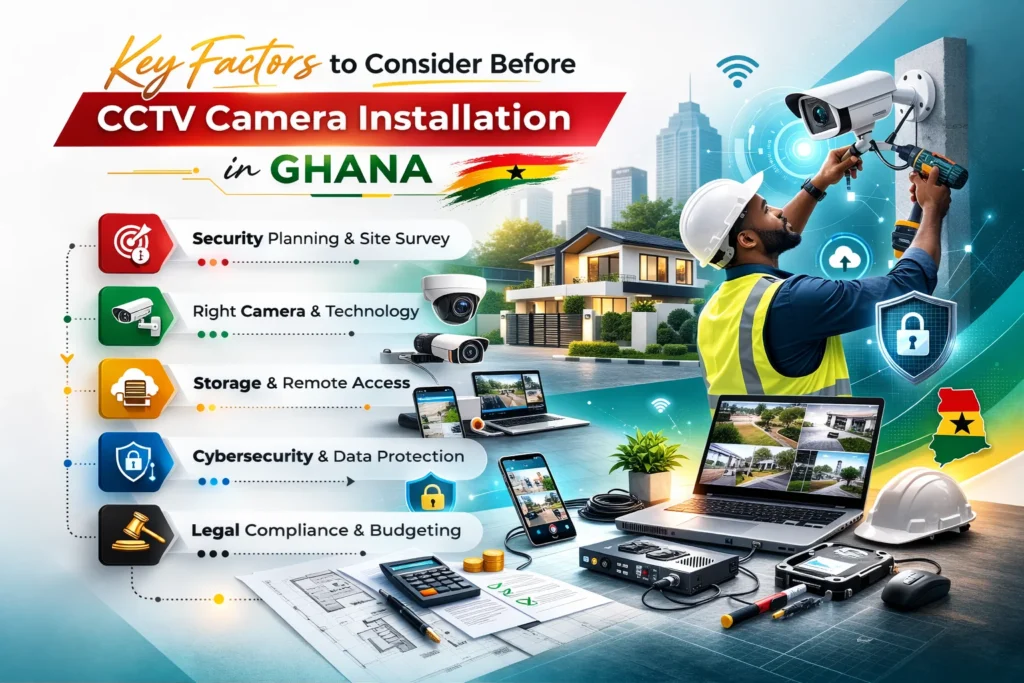 5 Key Factors to Consider Before CCTV Camera Installation in Ghana